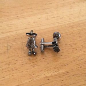 Vintage “Poncho Man” cufflinks